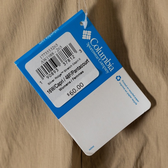 Columbia Women's Silver Ridge Stretch Utility Capris II Pants; Size 16W - Picture 12 of 16